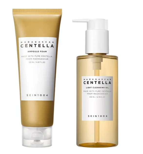 SKIN1004 - Set de Aceite Limpiador y Espuma Limpiadora Madagascar Centella Double Cleansing Duo Set
